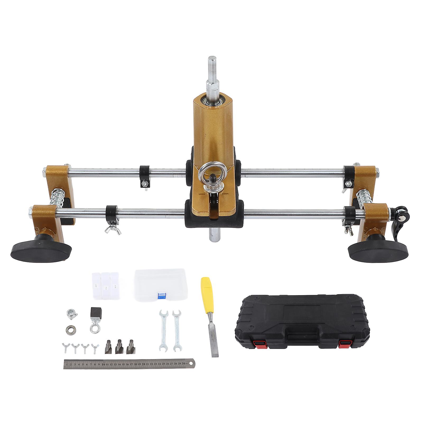 Room Lock Hole Opener Kit Accurate Positioning Double Slide Rail Lock Installation Mortiser Tools 