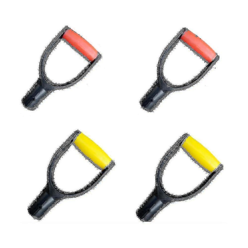 4 Pieces 32mm Inner Diameter Plastic Hand Shovel D-shaped Handles