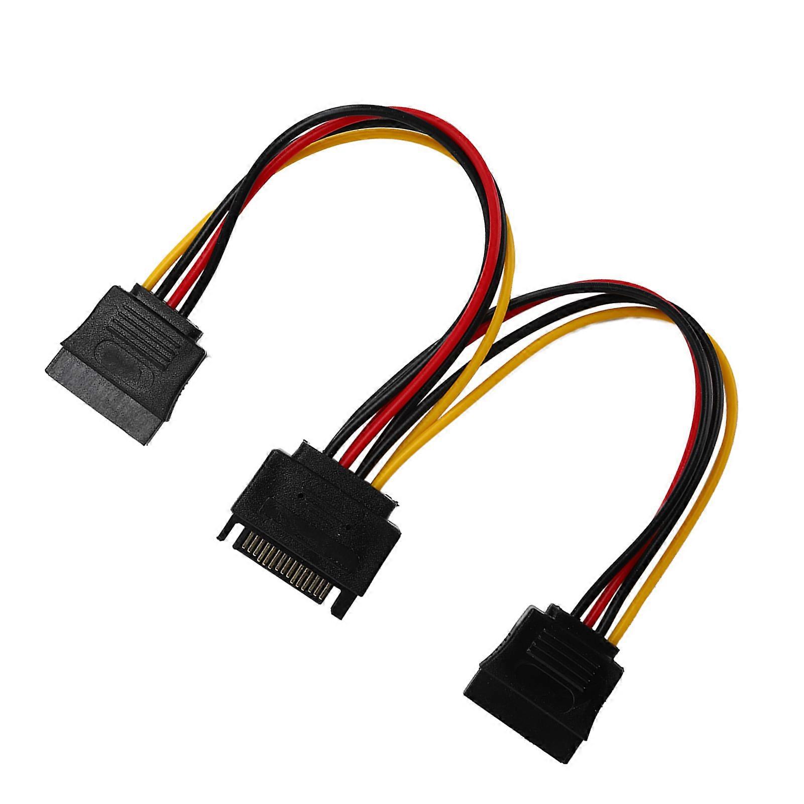 SATA Adapter Cable 1‑in‑2 Computer Hard Disk Optical Drive Power Supply Extension Line