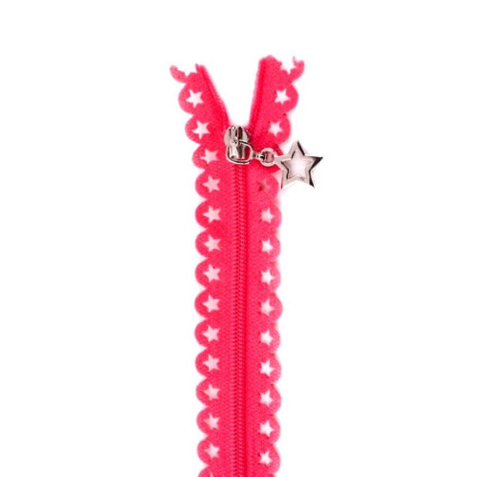 Minerva Star Lace Dress Zips Fuchsia Pink - 25 cm - each