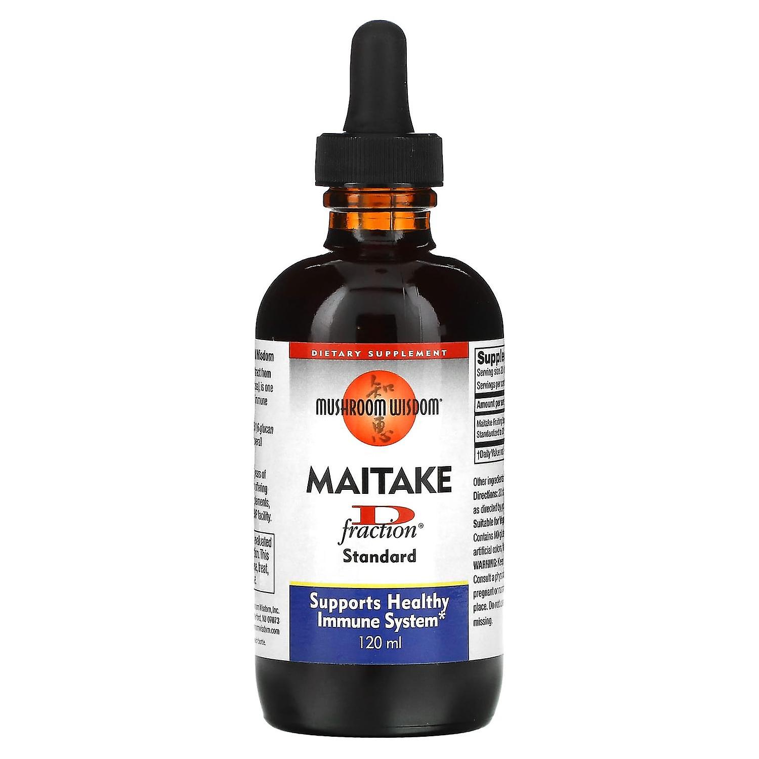 Mushroom Wisdom, Maitake D-Fraction, Standard, 120 ml