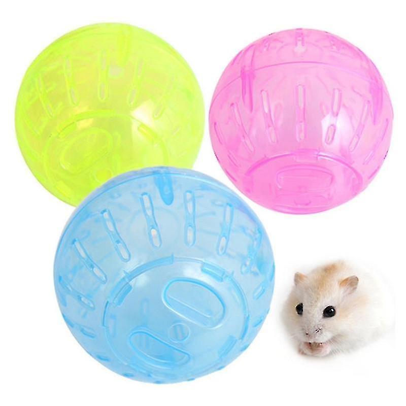 Bird Cage Bird Baths Pet Small Toy Hamster Running Ball Random Color Delivery Size: Diameter: 10cm