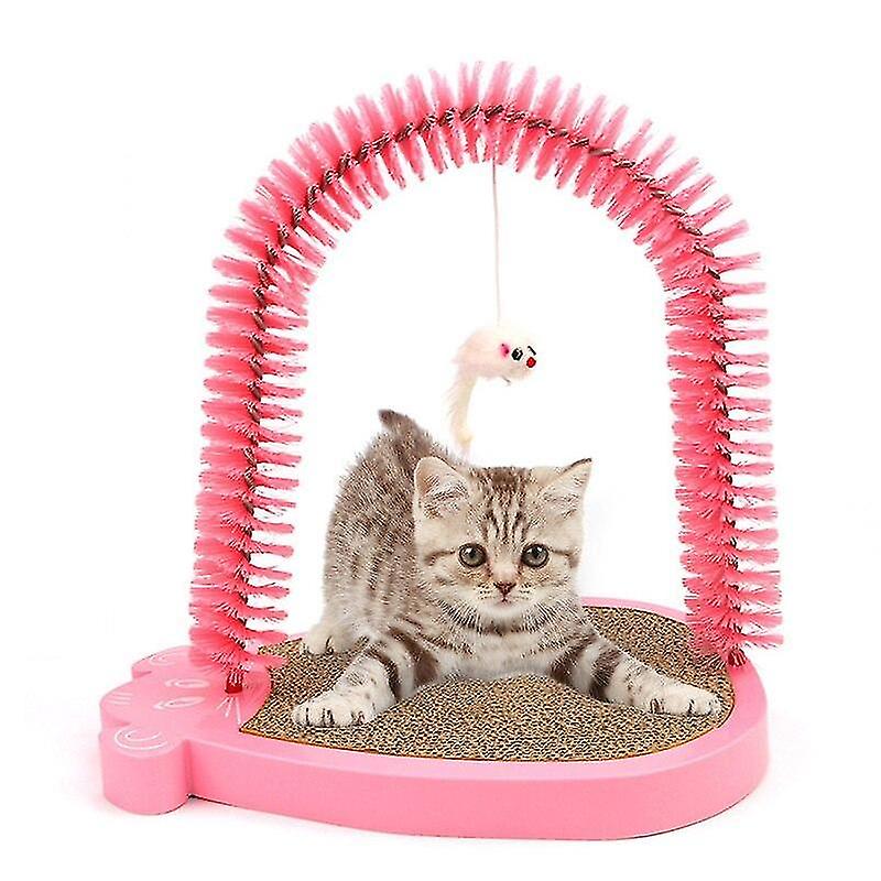 Cat Toys Cat Scratcher Mat Board Scratching Post Mat Toy For Catnip Tower Climbing Pad Claws Care Pet Pink