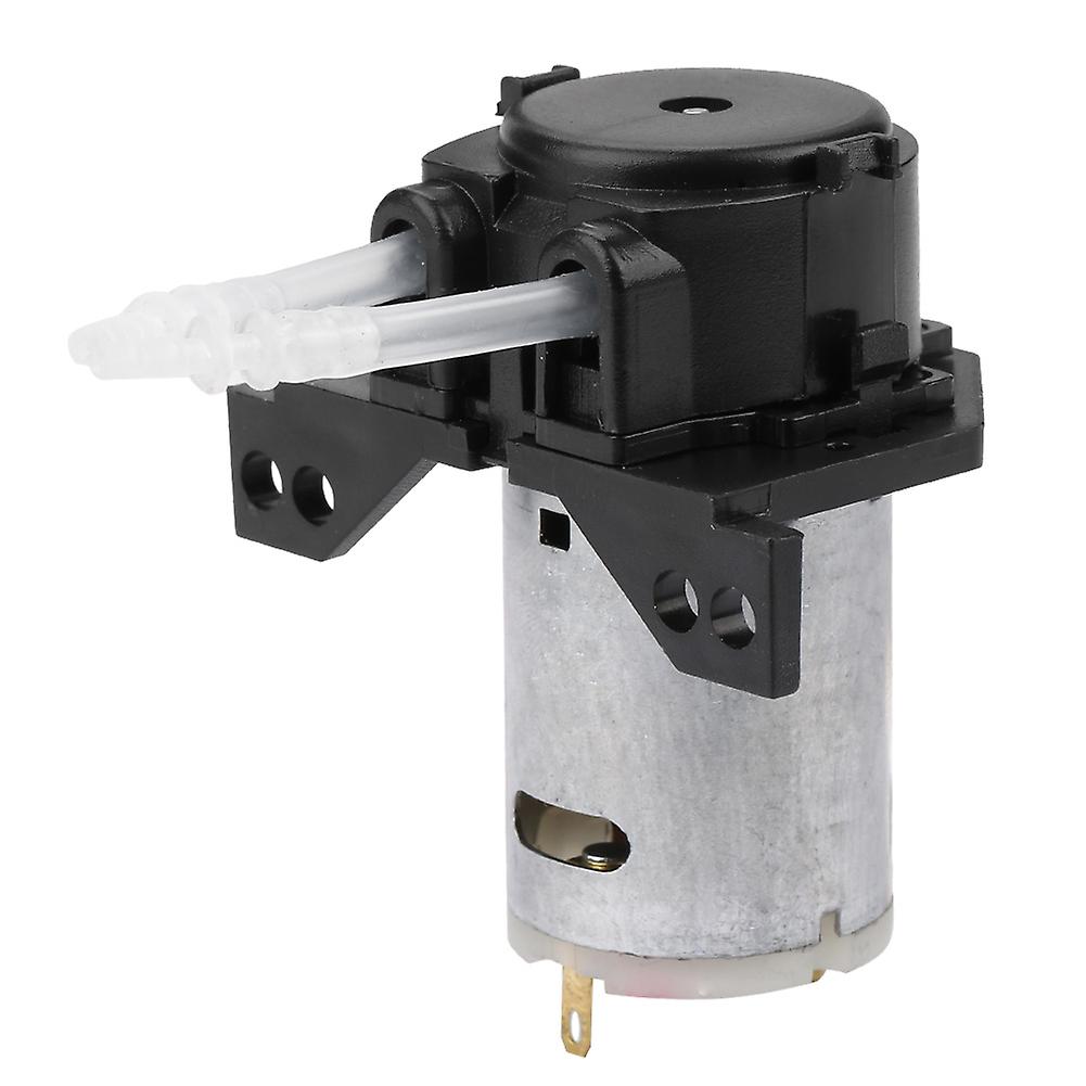 DIY Peristaltic Tubing Dosing Pump for Aquarium Lab Chemical Analysis (Black 24V 2 x 4)