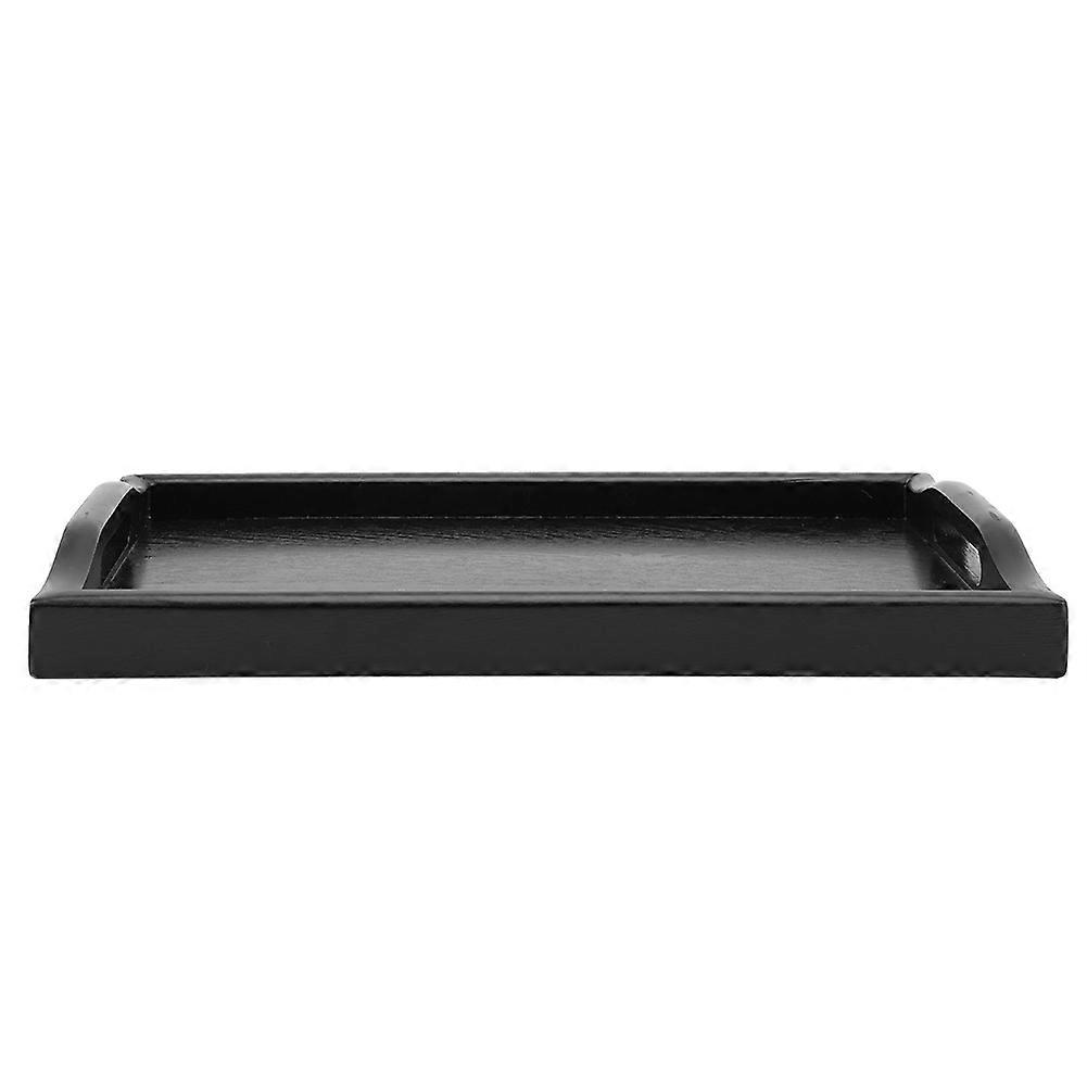 Wooden Serving Tray, Binaural, Rectangular, Solid Wood