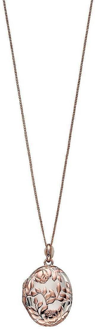 エレメンツ シルバー ローズ ブッシュ ロケット ペンダント - シルバー/ローズ ゴールド