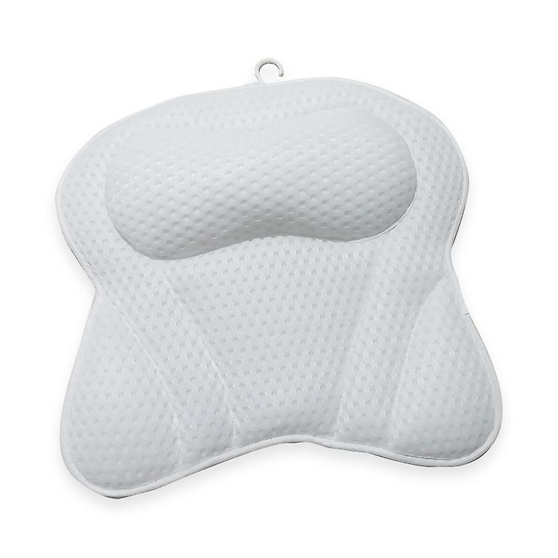 Bath Pillow, 4D Air Mesh Ergonomic Bath Pillows for Neck and Back Support