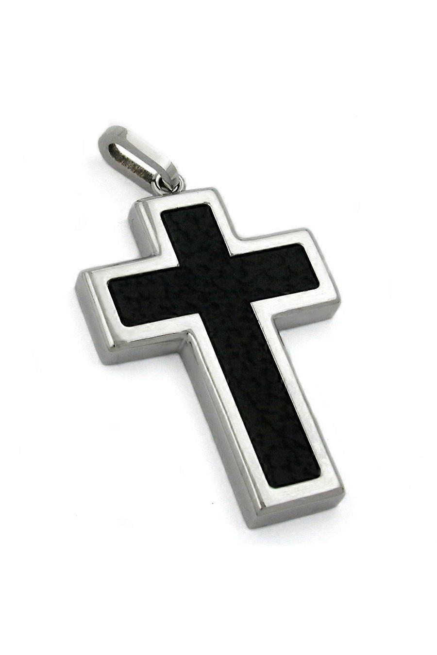 Pendant Cross Black Stainless Steel - Gl03349