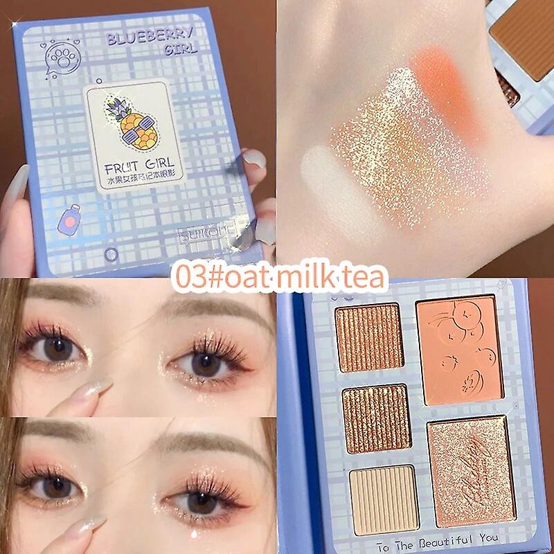 5-color Matte Shimmer Eye Shadow Plate Multi-function Higtlight Eye Shadow Easy to Color Glitter Eye Shadow TSLM1~16136