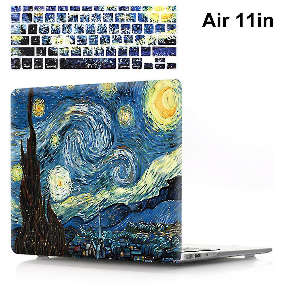 Macbook Air 11 Inch Case Pattern Hard Case&keyboard Stickers Only Compatible Macbook Air 11inch Elec