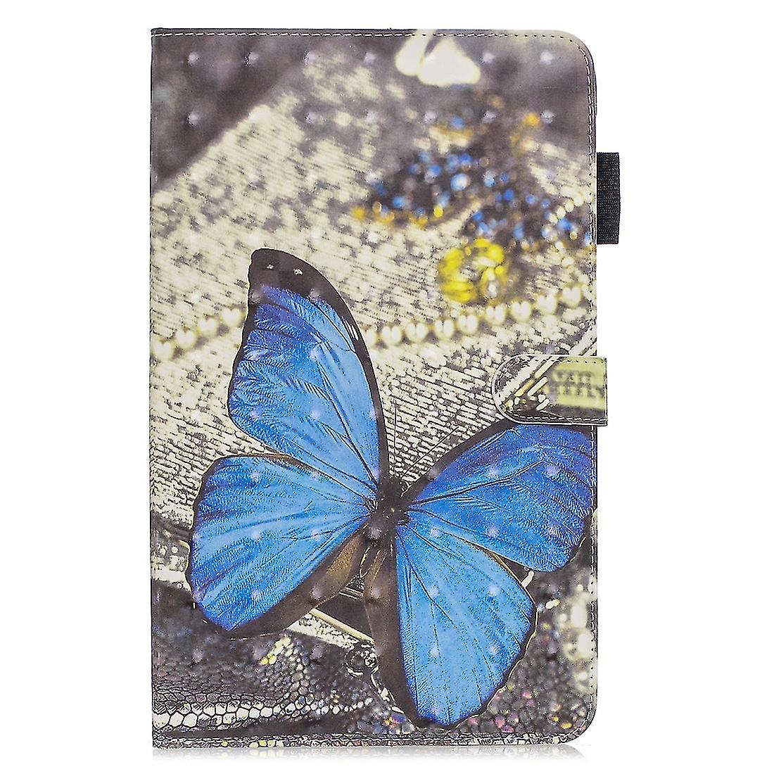 Leather Case For Ipad Mini2019 Blue Butterfly