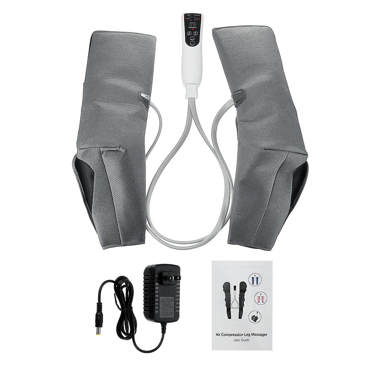 Electric Leg Massager With Overheat Protection, Air Pressure, Airbag Kneading, And Hot Compress - 3 Modes