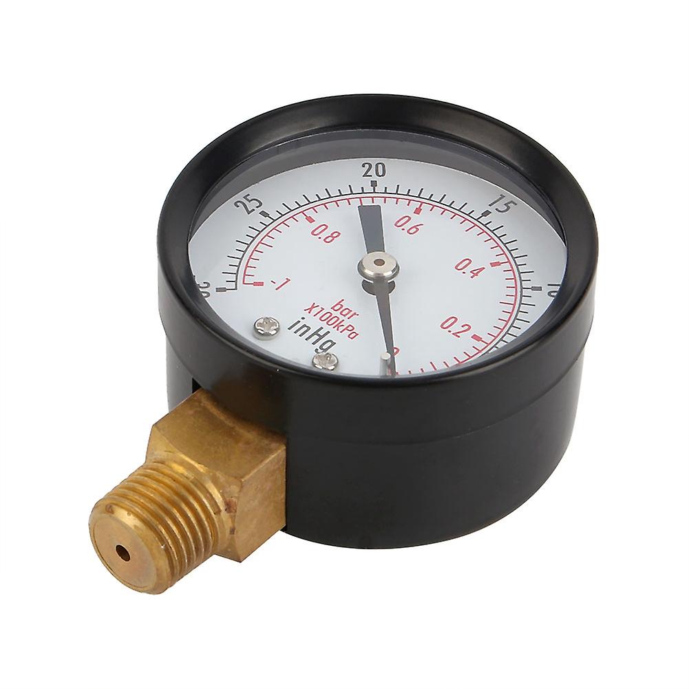 DEWIN PressureGauge for Air Compressors, Water, Oil, and Gas - Copper Alloy Pressure Gauge, 2" Vacuum Pressure Gauge fr Air Compressor Water Oil