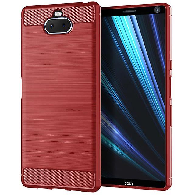 Durable Soft Protective Shell Case for Sony Xperia XA3 - Red