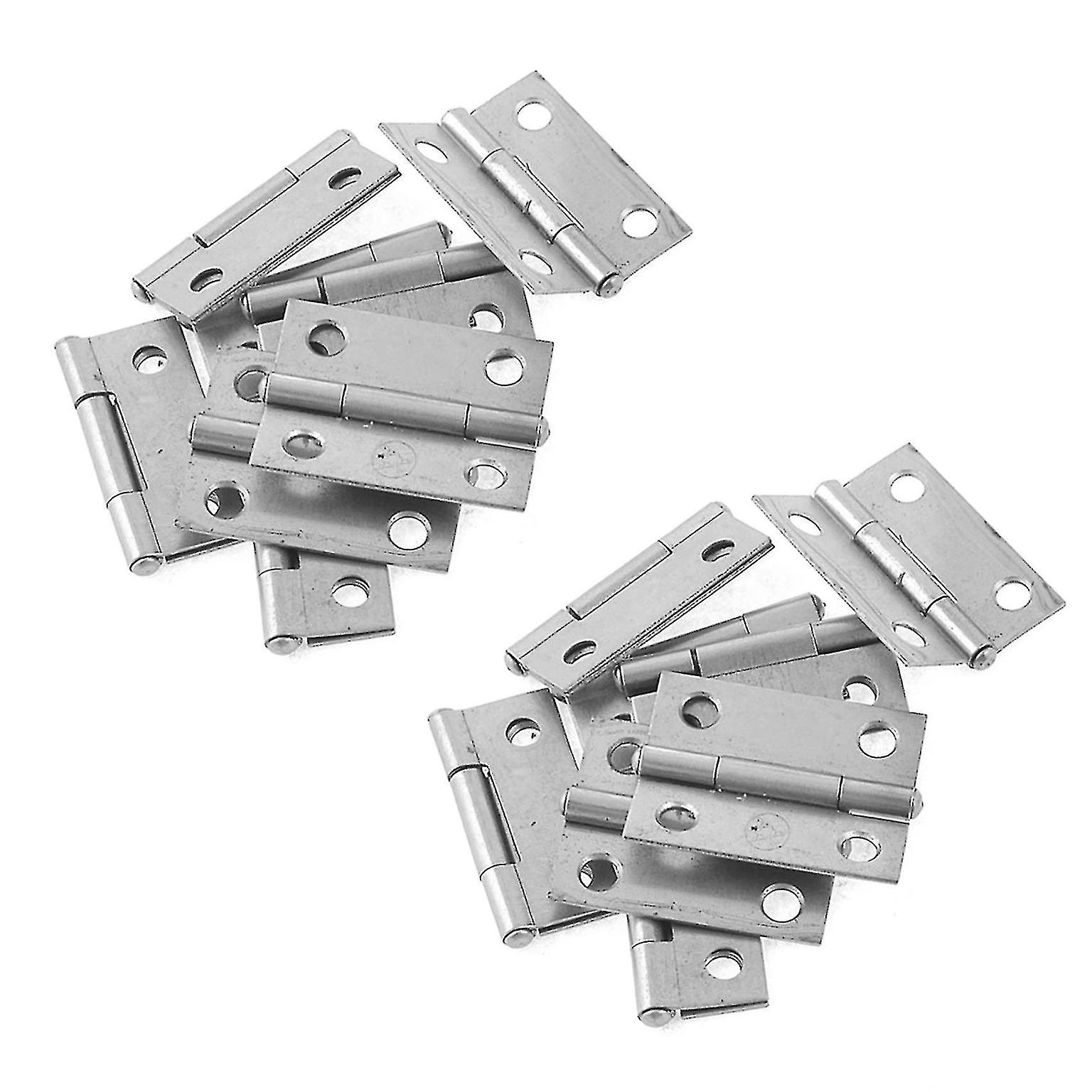Rectangle Folding Closet Cabinet Door Hinge Hardware 1.5 Inch 20 Pcs