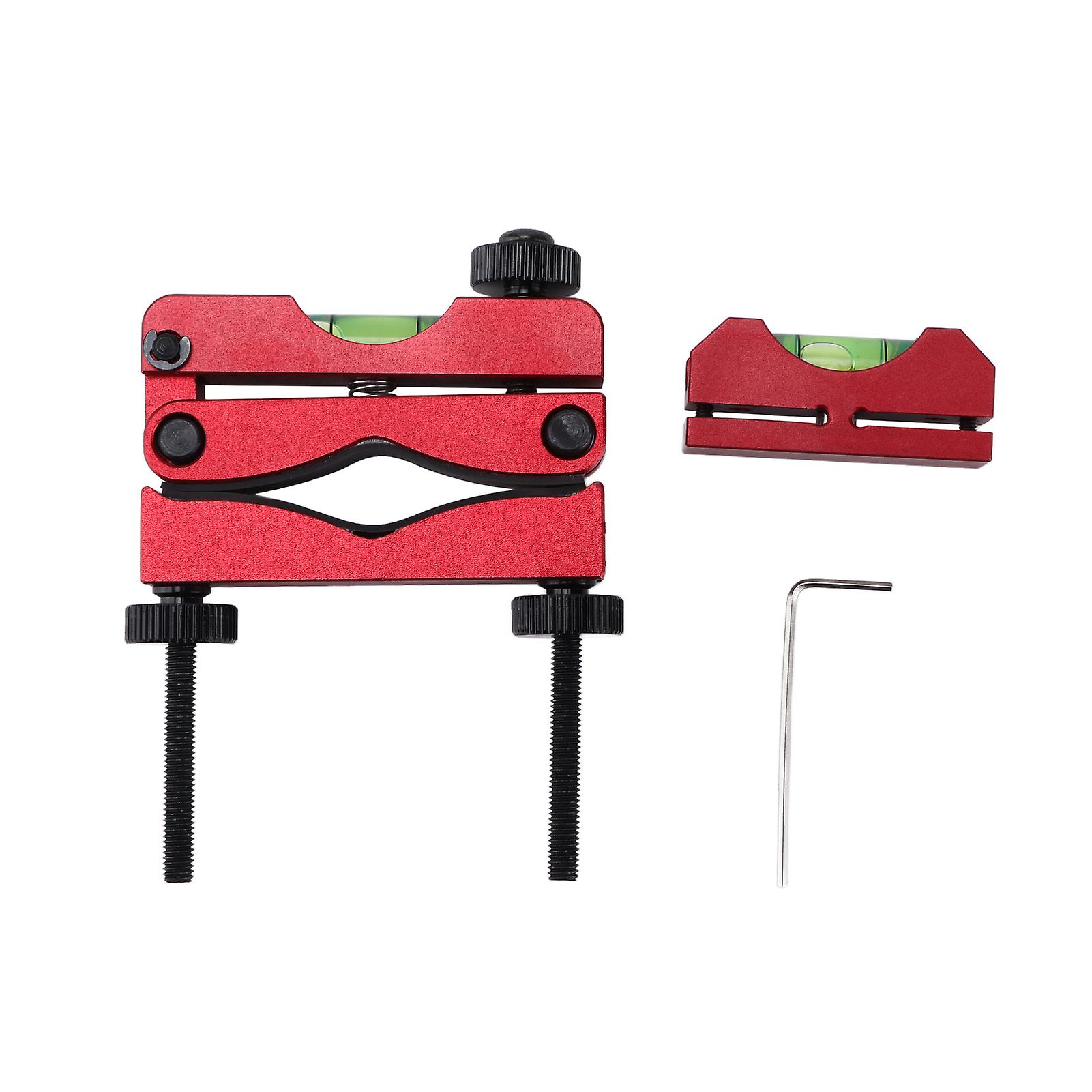 Reticle Leveling System, Universal Aluminum Alloy Scope Alignment Tool for Cars, Red