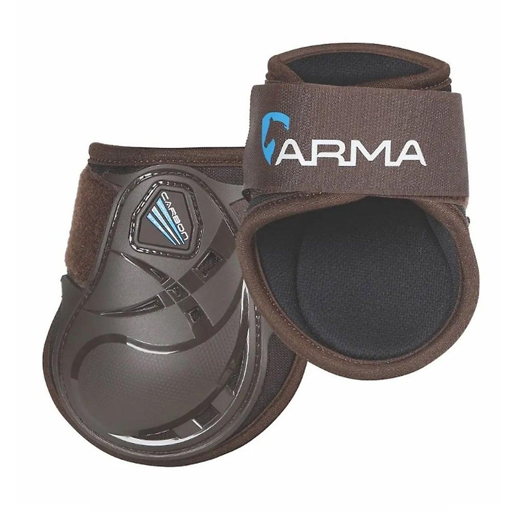 Shires Arma Carbon Fetlock Boots - Brown