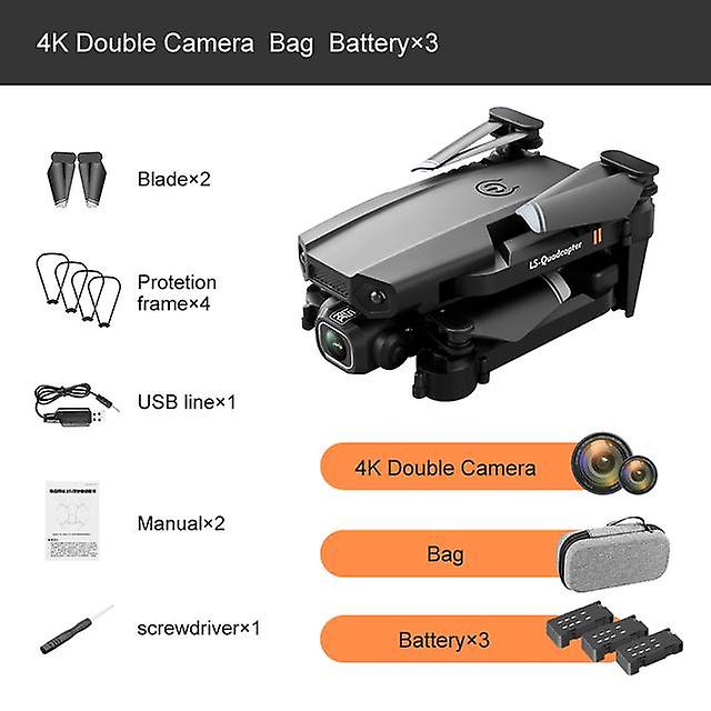 2021 Hot New Drone 4k Double Camera Hd Xt6 Wifi Fpv Drone Air Pressure Fixed Height Four-axis Aircraft Rc Helicopter With Camera