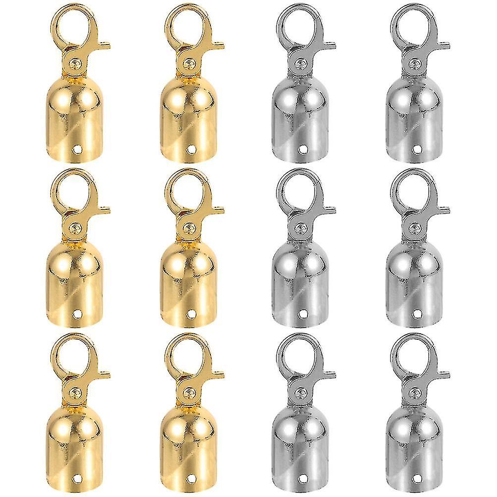 12pcs Rope End Hooks Guardrail Rope End Hooks Rope Fastener Stanchions Hooks
