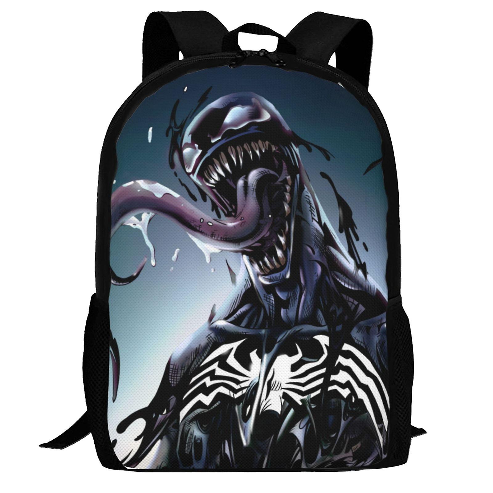 Venom Backpack,3d Print Laptop Backpack Lightweight Casual Daypack Bookbag Multi-Function Travel Backpack