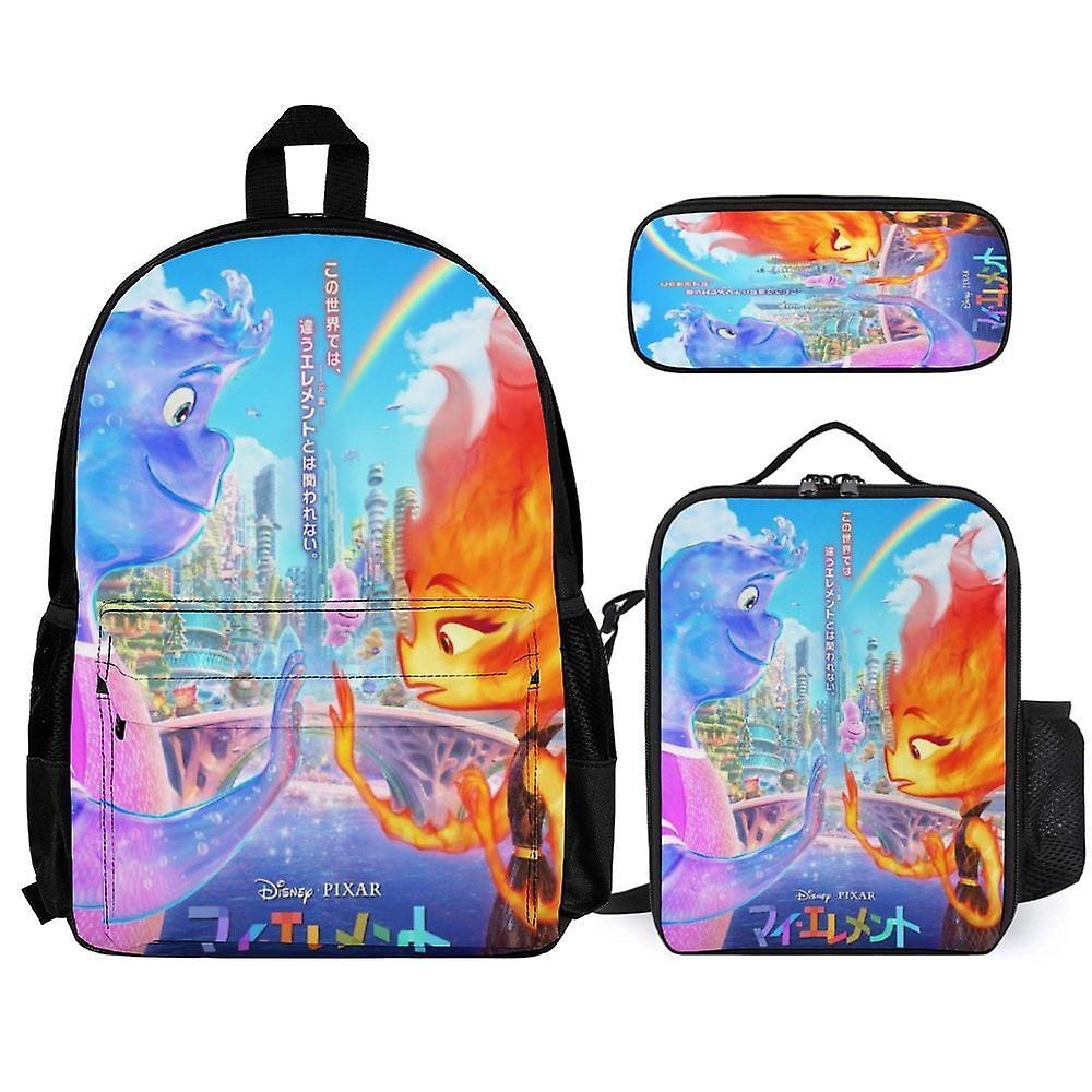 مجموعات حقائب الظهر Elemental 3 قطع مع حقيبة الغداء ومقلمة