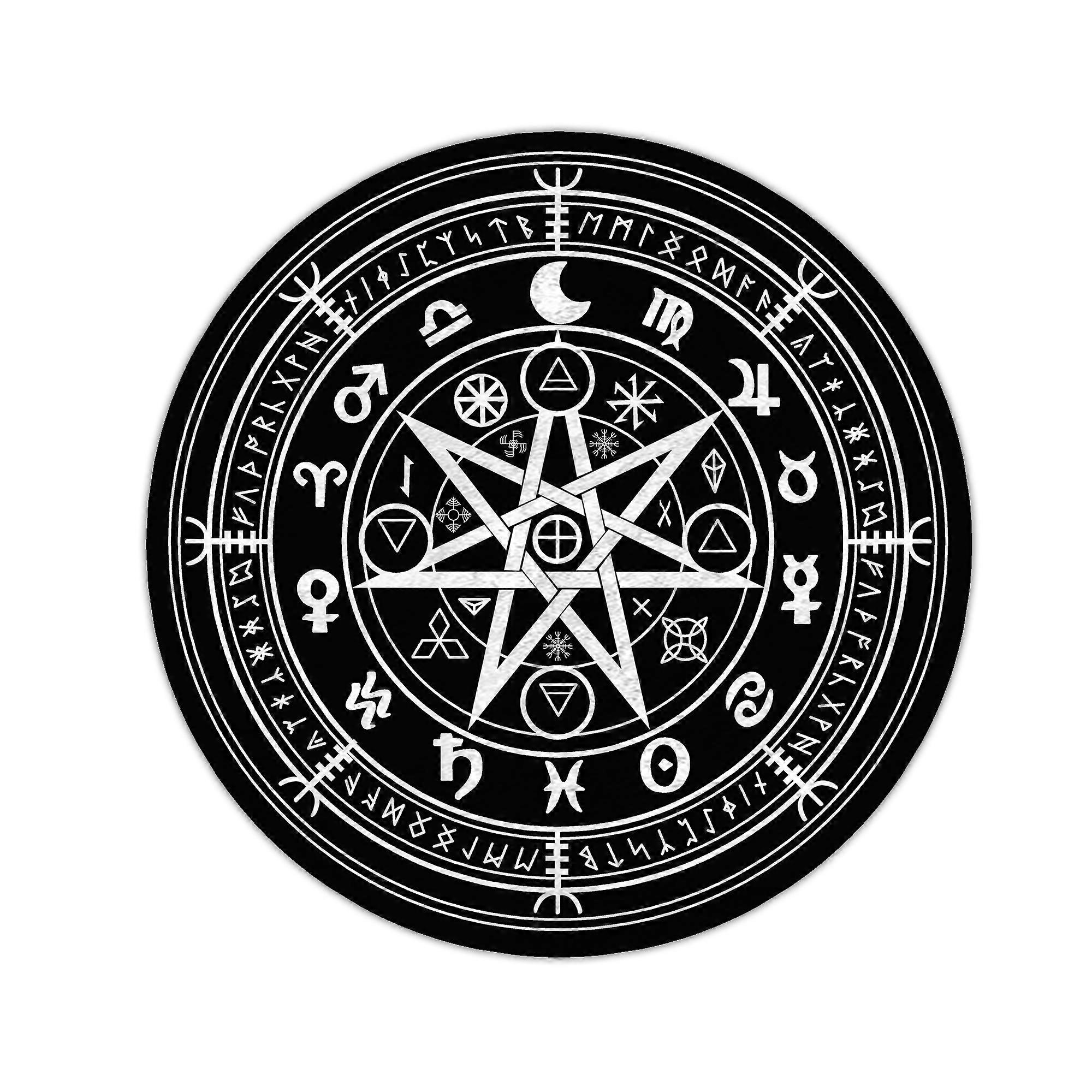 Witchcraft Shield Decorative Circle Rug