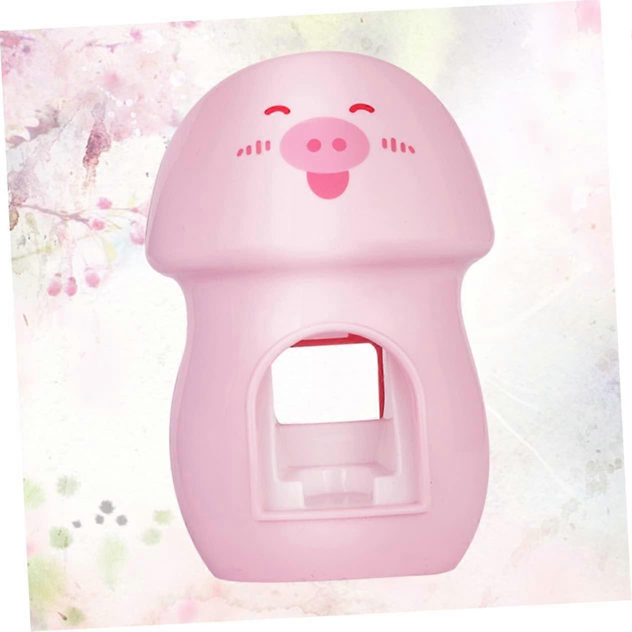 1 Pc Toothpaste Holder Pink Toothpaste Automatic Toothpaste Squeezer Wall Toothpaste Dispenser Wall Mount Wall Mounted Toothpaste Squeezer Anti Dust