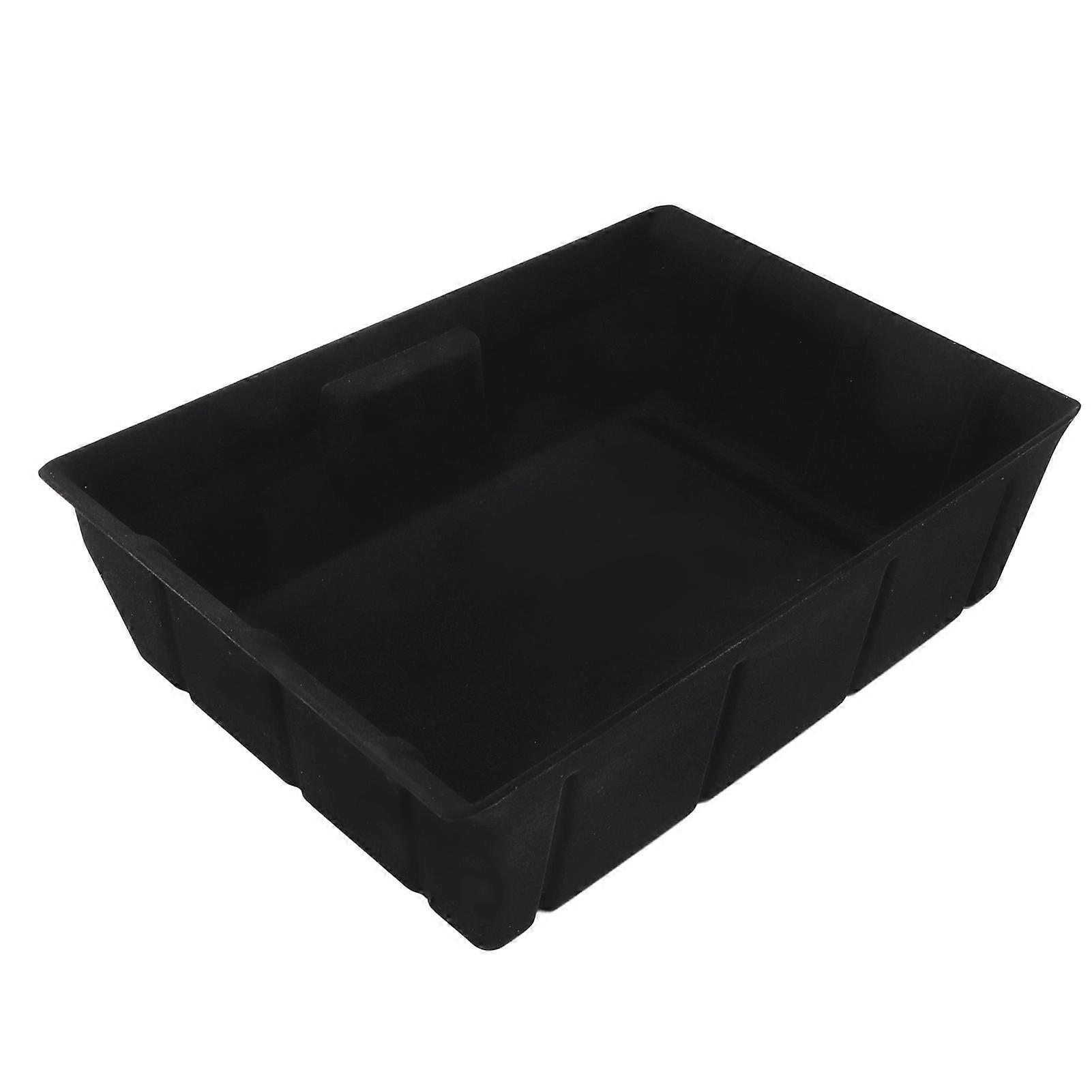 Under Seat Storage Box Organizer Tray Double Sided Flocking Replacement for Tesla Model Y 2020?2022