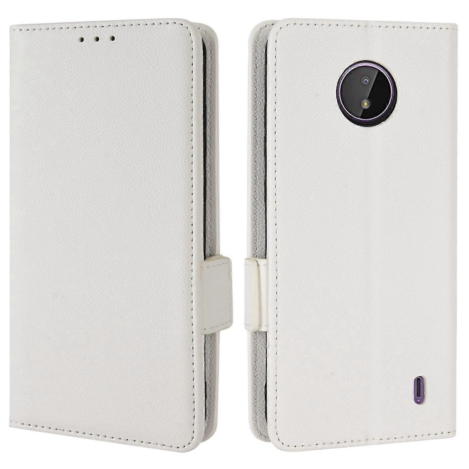 For Nokia C10/C20 PU Leather Litchi Texture Phone Case Stand Wallet Magnetic Clasp Cover