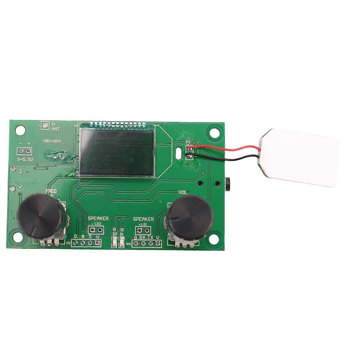 FM Radio Receiver Module 87-108MHz Frequency Modulation Stereo Receiving Board with LCD Digital Dis