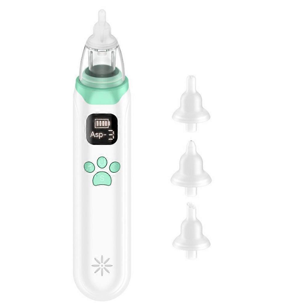 Baby Nasal Aspirator, Electric Nose Suction with Silicone Nose Tips for Infants with Levels of Soothing Function Rechargeable Portable for Newborns