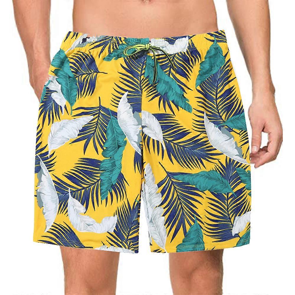 Rb1-mo11 Fashion printed swimming pants Mens adult comfortable breathable quick-drying anti-embarras