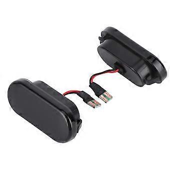 2Pcs LED Side Marker Lights Fender Turn Indicator Lamp Car Modification Fit for Bora Smoked