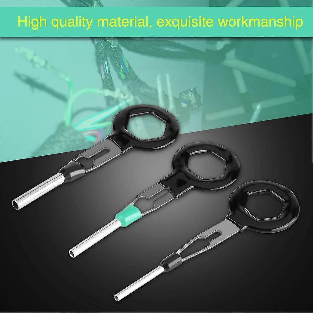 Car Wire Harness Plug Terminal Extraction Pick Connector Crimp Pin Back Needle Remove Tool Set