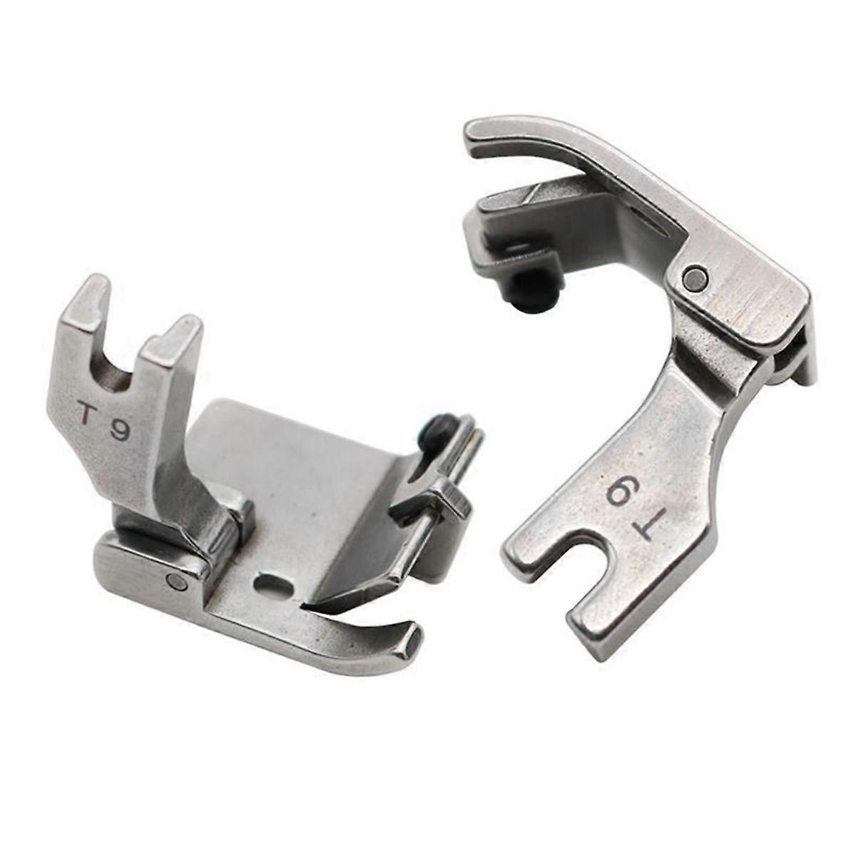 2Pcs T9 Universal Presser Foot Adjustable Hemming and Hemming 3-In-1 Multifunctional Sewing Machine Presser Foot
