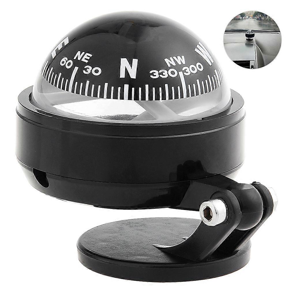 Car Dashboard Mount Navigation Compass Ball Plastic Direction Guidance Tool Camping Hiking