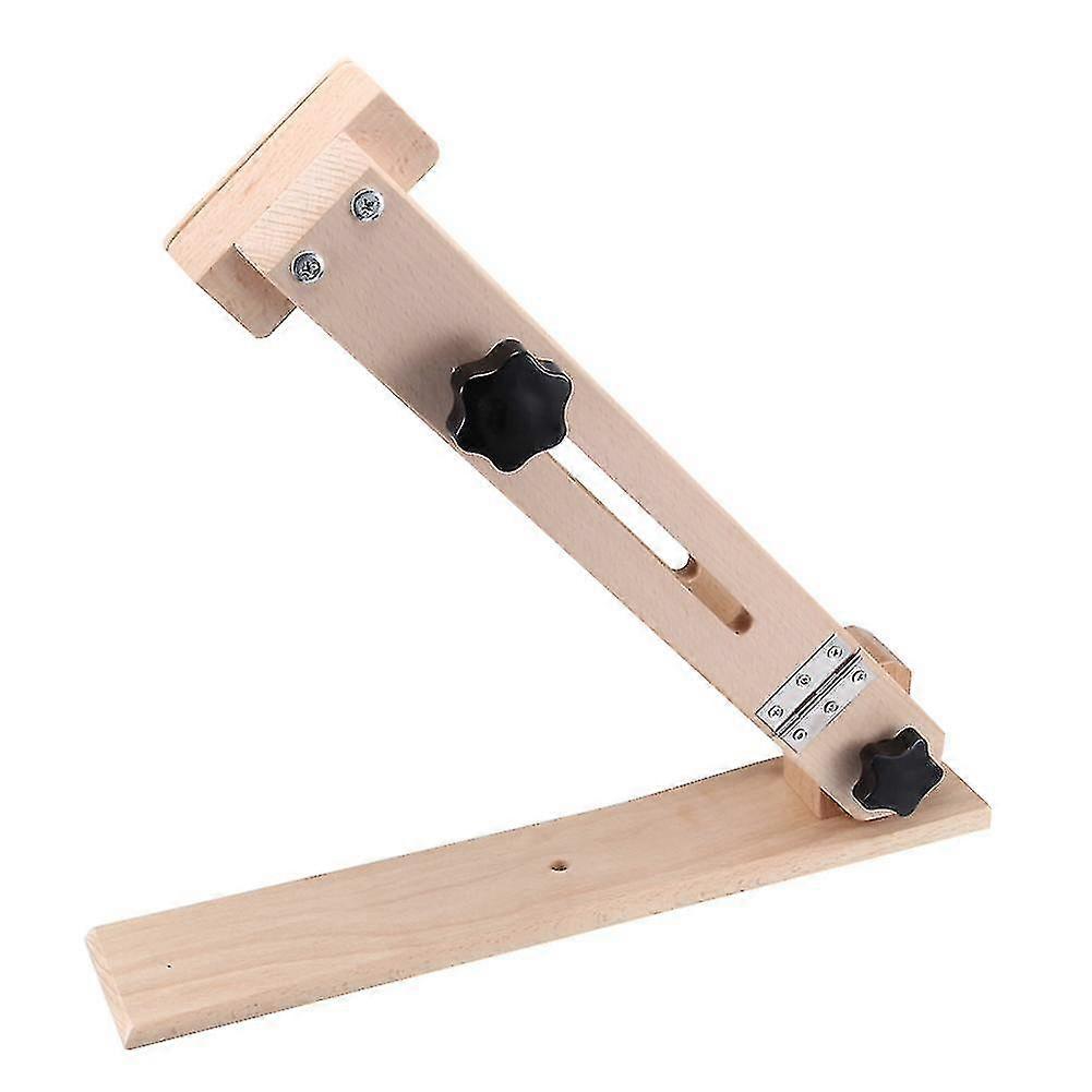 leather fixed wooden clip holder frame durable with adjustable rotation knob for carving suturing