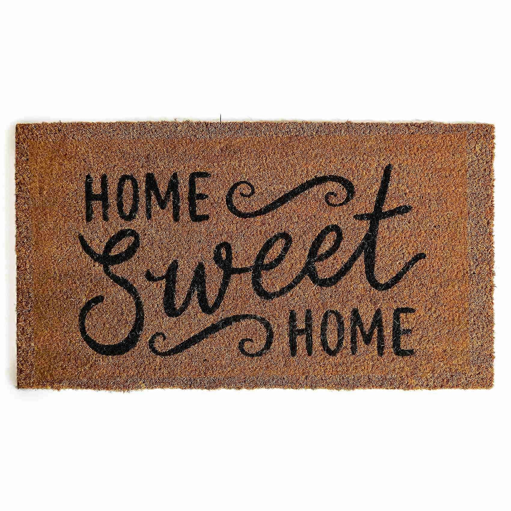 Coir Mats for Front Door Funny Door Mat Outside Farmhouse Mat with Non-Slip Backing Funny Mat D