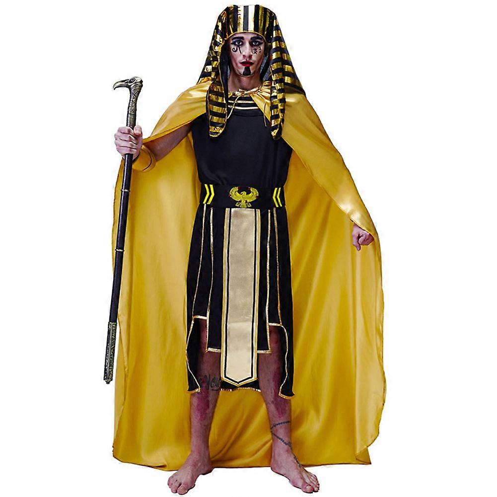 Egyptian Pharaoh Cosplay Costume Halloween Role Play Clothing Theme Party Stage Performance Wearing