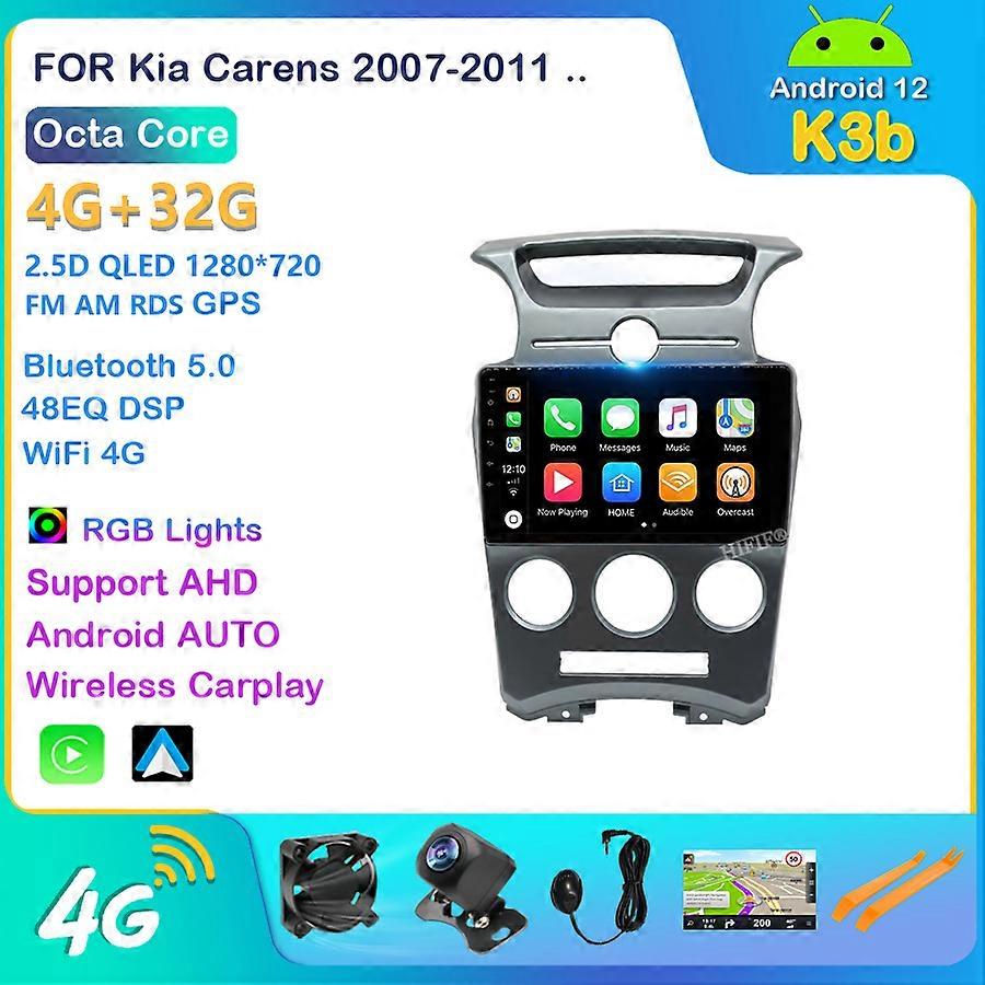 Android 12 2Din Multimedia Player For Kia Carens 2007 2008 2009 2010 2011 Car Radio Carplay Stereo Head Unit GPS Navigation