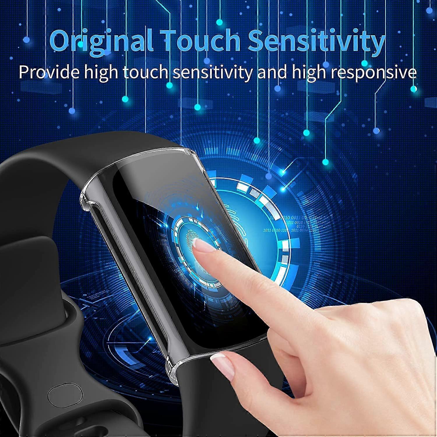 Dhrs  3-pack Screen Protector Compatible With Fitbit Charge 5 (not For Charge 4/3), Tpu Ru