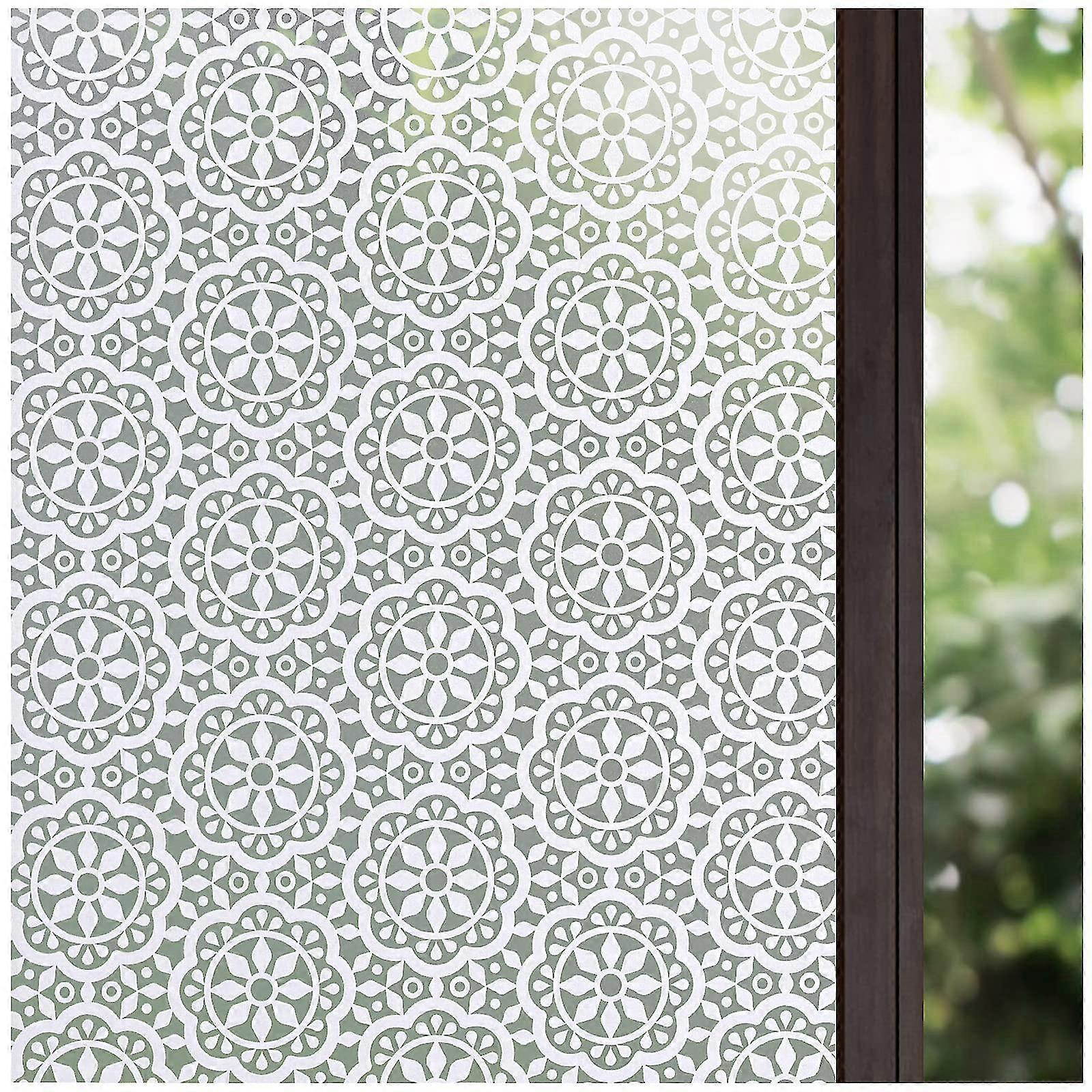 Self-adhesive Without Self-adhesive Window Film, Static Film, Privacy Film, Flower.