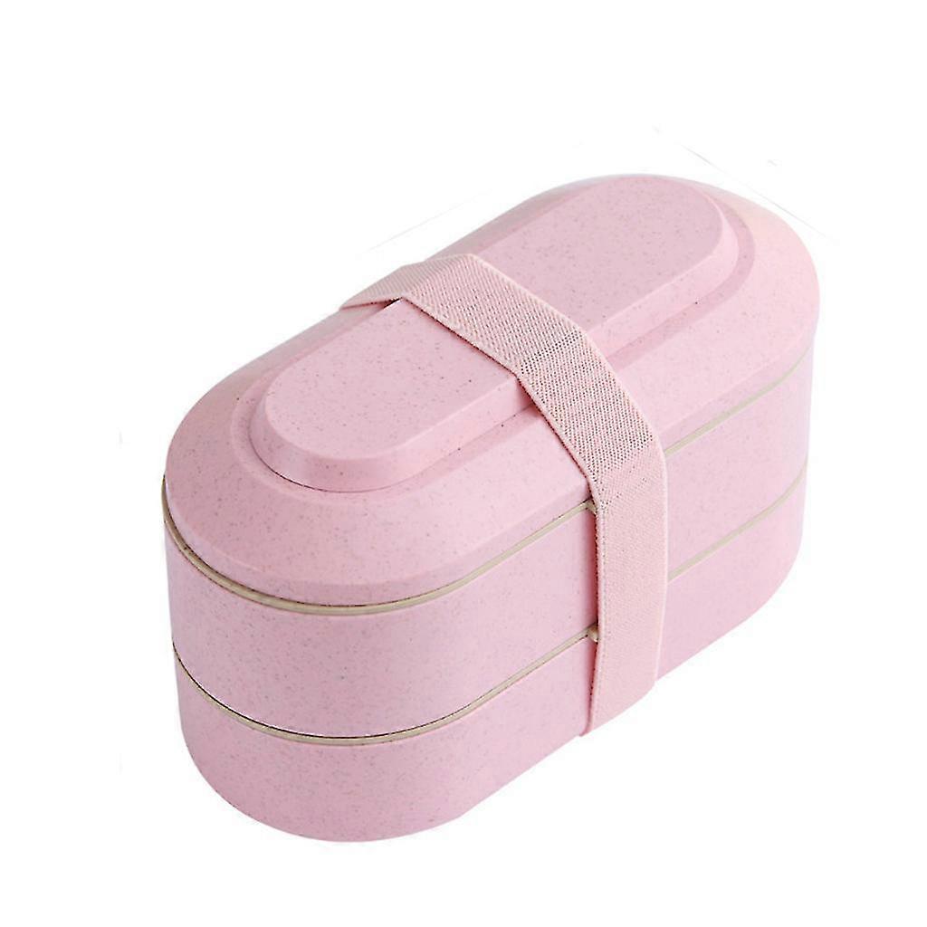 Three Layer Lunch Box Microwave Food Container Set With Reusable Fork Spoon