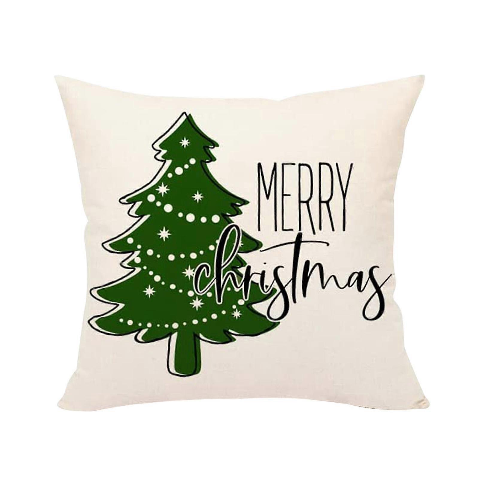 Christmas Throw Pillowcase Sofa Cushion Back Pillowcase