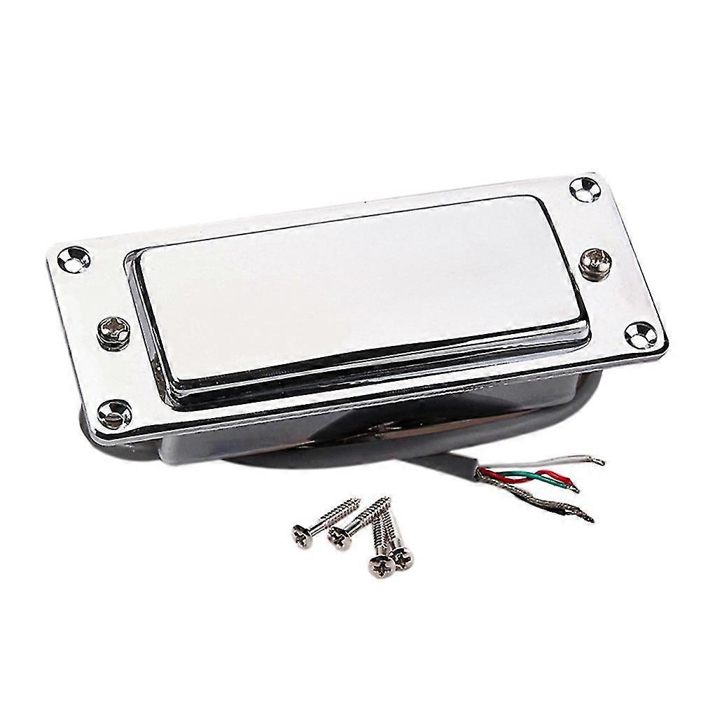 New Upgrade Silver Mini Double Coil Humbucker Electric Guitar Pickup Closed Guitar Pickup