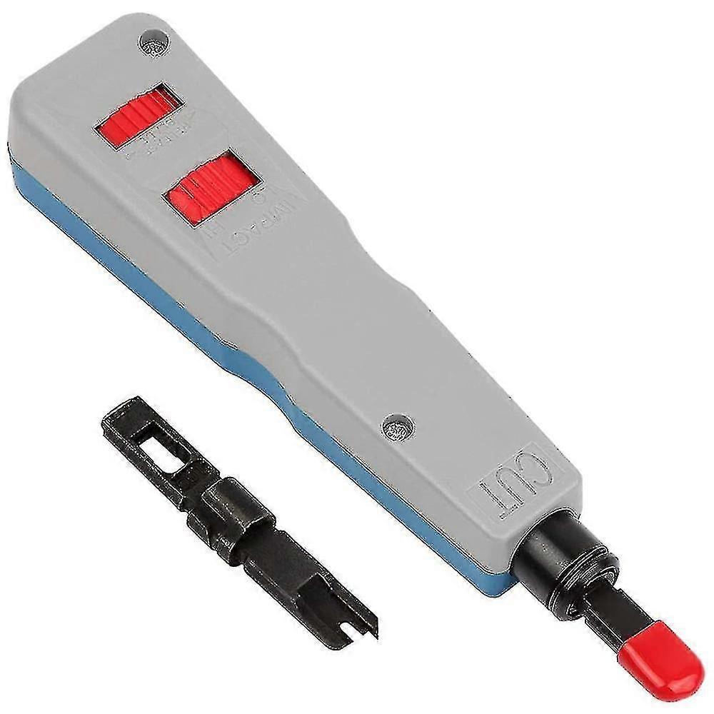 Professional Impact & Punch Down Tool 110 With Enlarged Blade Storage