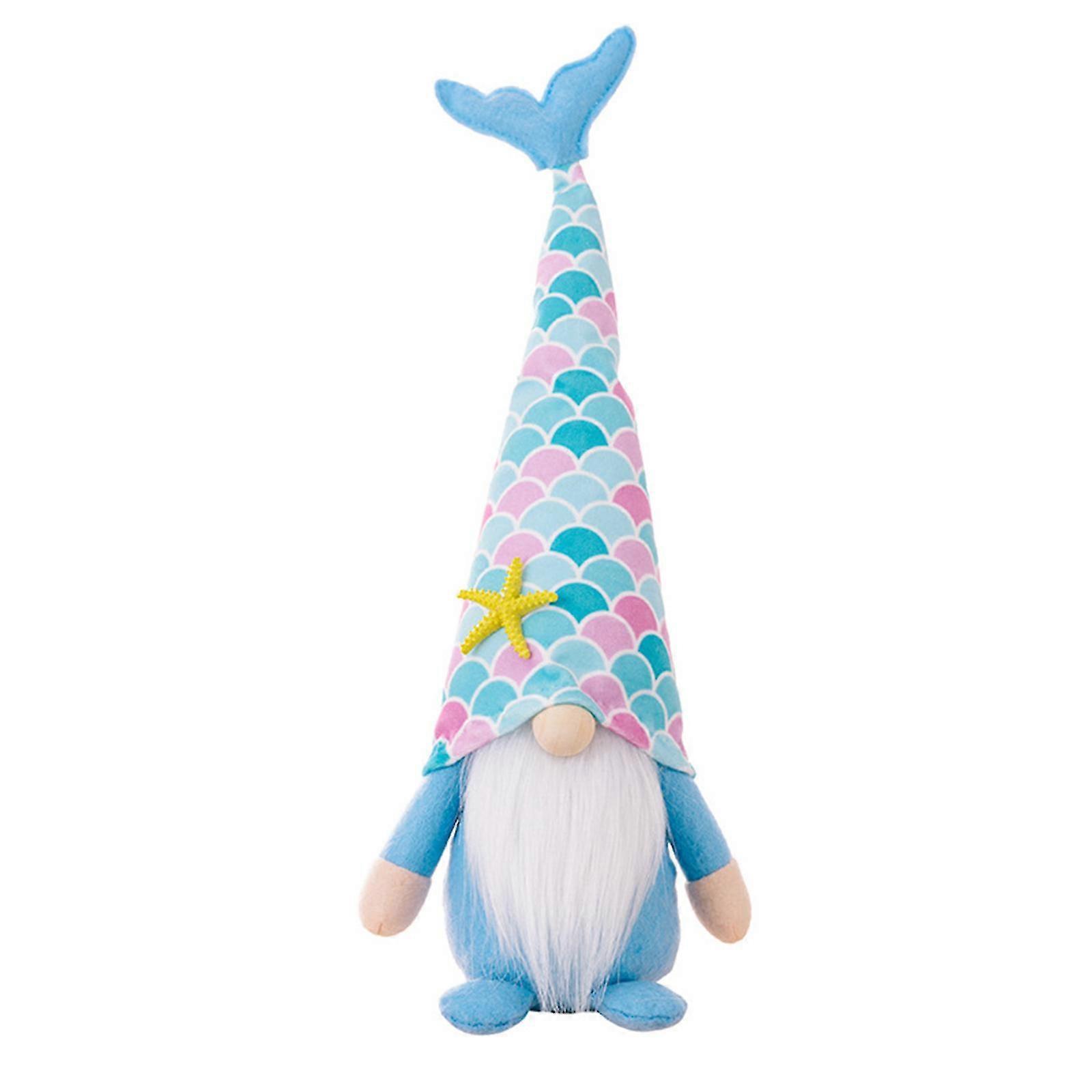 Mermaid Tail Cap Gnome Doll High Quality Plush Material Handmade Soft And Skin Friendly Does Not Fade Christmas Decoration