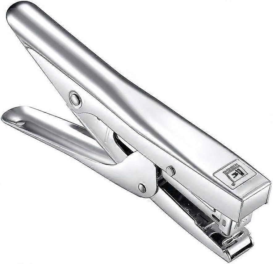 Plier Stapler Heavy Duty Office Stapler Hand Held 20-Sheet Stapler Papers Stapling Machine with 2000 Staples, Silver