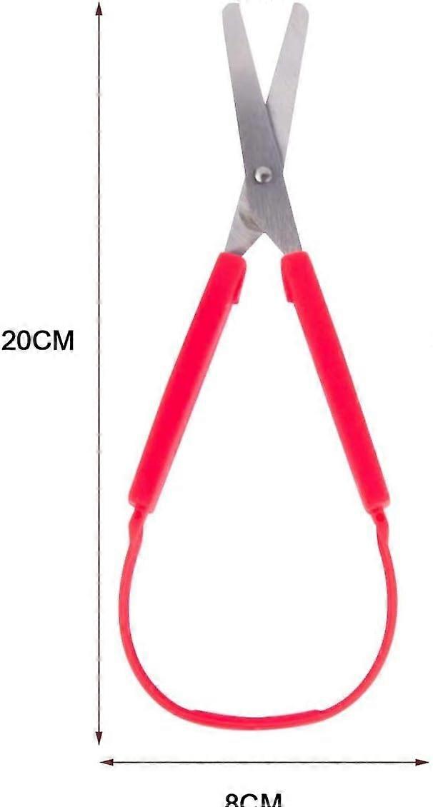 2-Pack Loop Scissors Grip Scissors Loop Handle Self-Opening Scissors ...