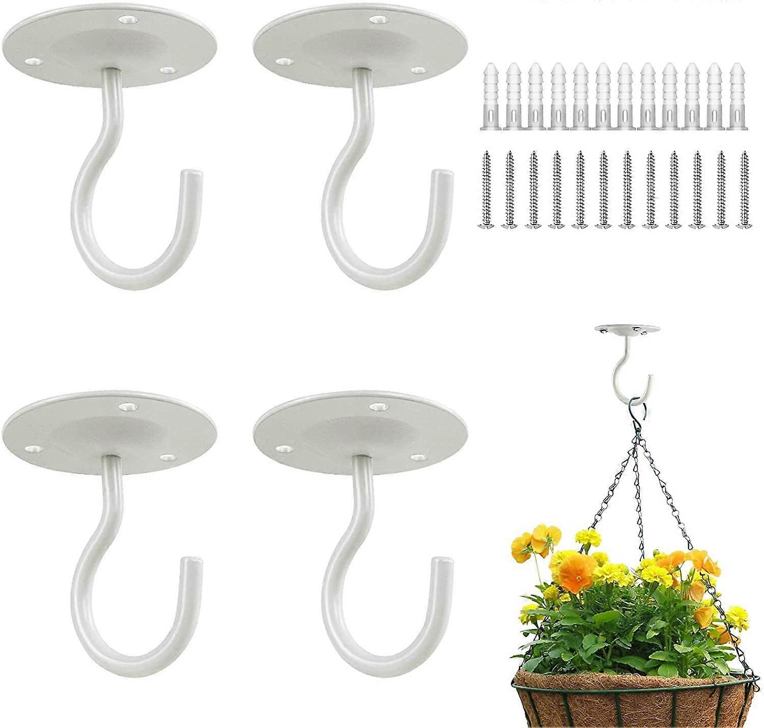 4Pcs Heavy Duty Wall Mount Ceiling Hook, Ceiling Hooks For Hanging Plants